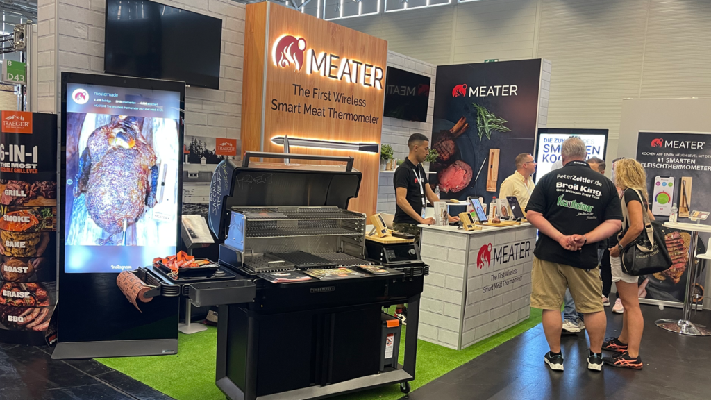 MEATER zufrieden mit TOUCHwall auf der spoga+gafa TOUCHwall